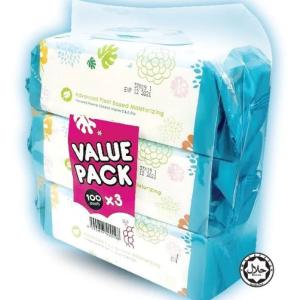 CHOMEL BABY WIPES 100 SHEETS X 3 PACKS