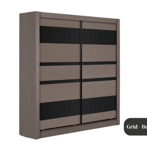 Carpin Grid White Wardrobe